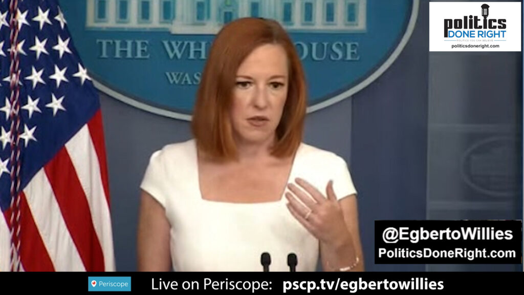 Jen Psaki exposes Republican assault on Democracy matter of factly at the presser. That's messaging.
