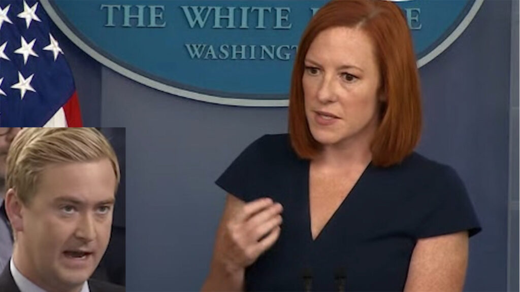 Fox News' Doocy's question proved he's ignorant of policy & science. Jen Psaki made him pay.