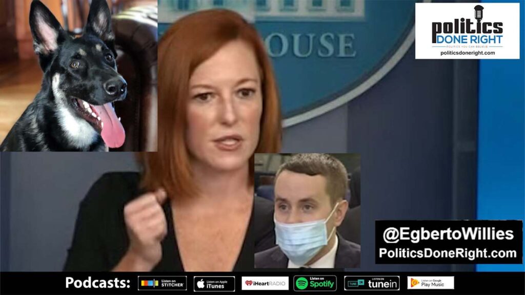 A 'serious reporter' challenged Jen Psaki about the first dog biting someone. She ridiculed him civilly.