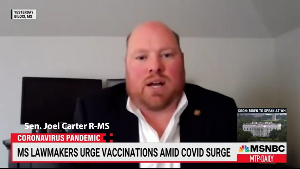 ABOUT TIME: Republican Mississippi State Senator went from anti-vaxxer to vaccine proponent