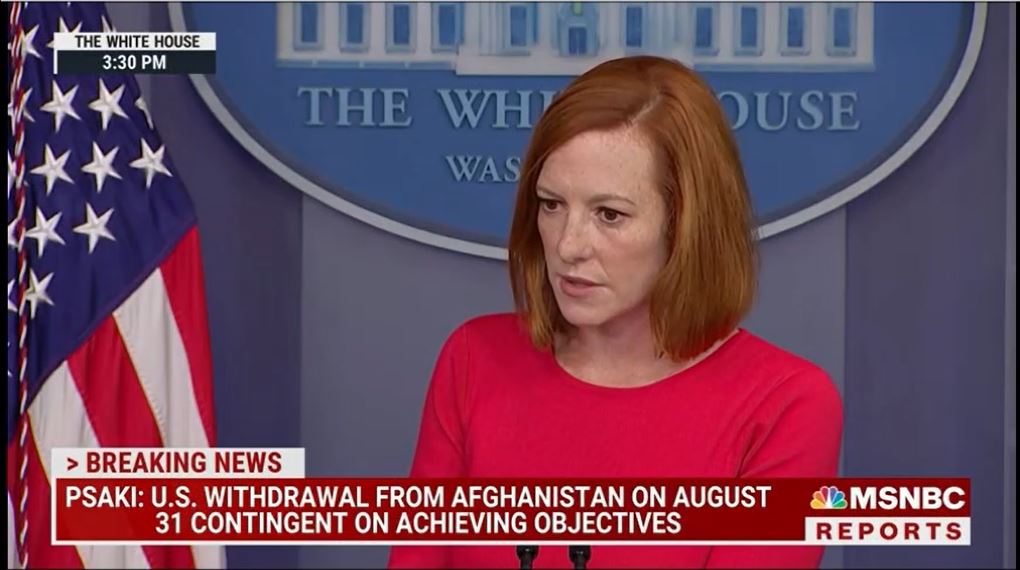Psaki slaps down Fox News' Doocy question about giving up domestic policy for Afghanistan