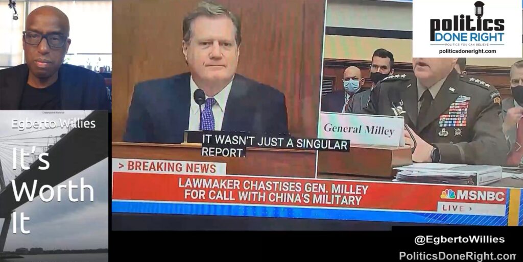 General Milley completely embarrassed grandstanding GOP Congressman on the China call. IE - BRING IT ON!