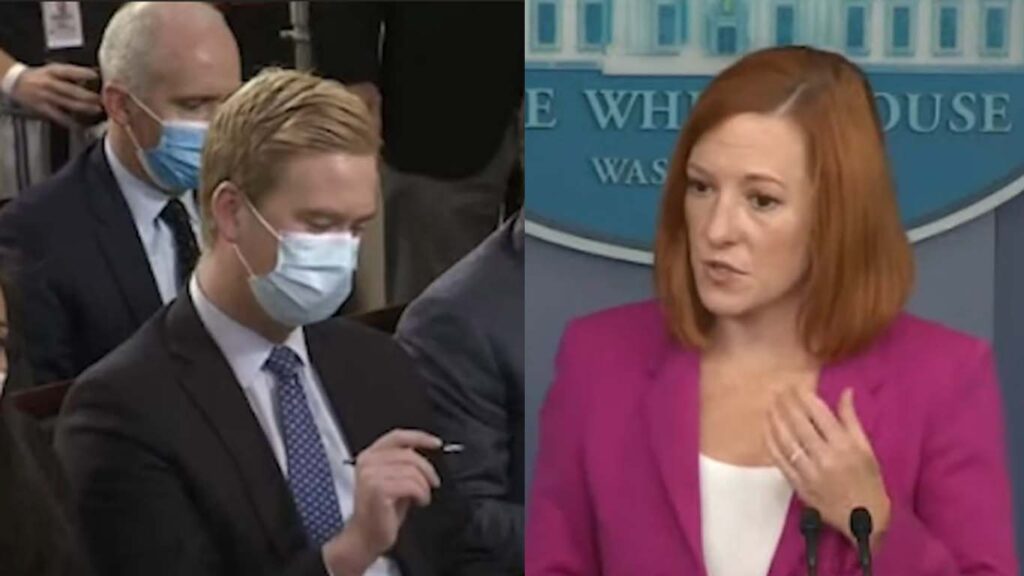 Jen Psaki skewers Peter Doocy over question: You think pregnant women are posing a big threat?