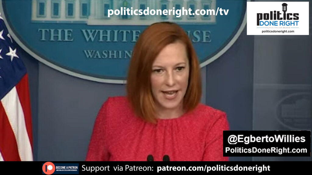 Psaki lit into Fox News-like reporter. Florida won't get larger share of antibodies. Get vaccinated