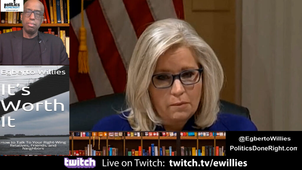 Republican Liz Cheney destroys her Party as she votes to punish Steve Bannon's refusal to testify.