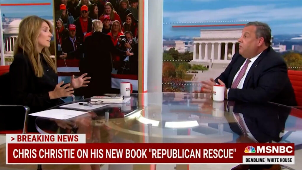 Nicolle Wallace slams Christie for his book giving Fox News a pass for lies & conspiracy theories.