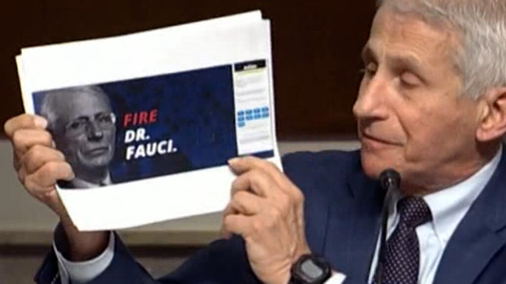 In an explosive exchange, Dr. Fauci destroys a Rand Paul pointing out he is a profiteering danger.