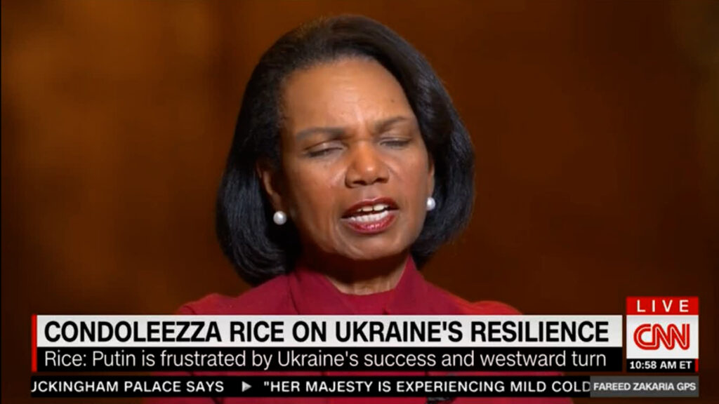Right-Wing heads will explode! Condoleezza Rice says the Biden Ukraine policy is on point.