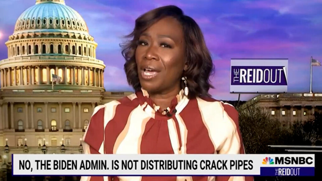 Joy-Ann Reid sets the record straight about the Biden administration purchasing crack pipes.