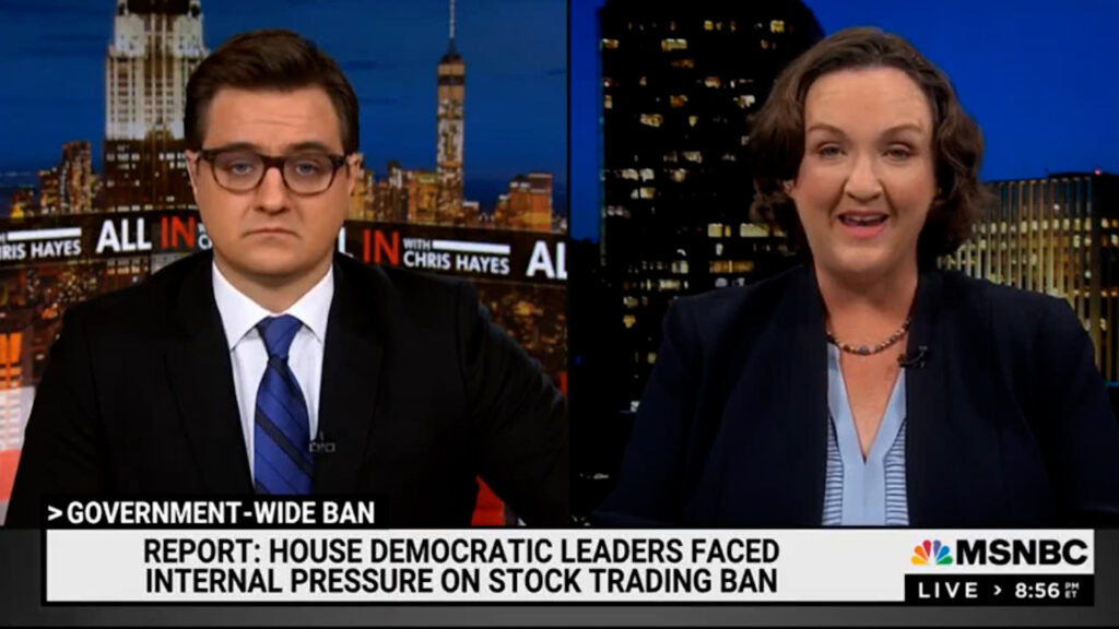 Katie Porter on Pelosi's stance change on stocks Pelosi was wrong I'm glad she's changed her mind