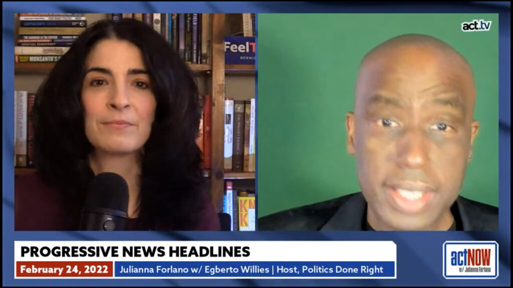 actNow with Julianna Forlano guested Egberto Willies to discuss Texas trans bill & Gov Abbott