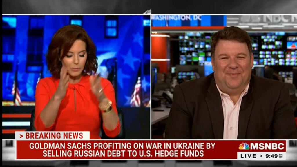 CAPITALISM AT IT'S BEST- Stephanie Ruhle exposes Wall Street firm using Ukraine - Russia war for profit