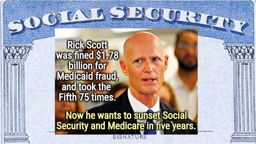 Fox News - Sen. Rick Scott's 11-Point Rescue America plan would raise taxes & sunset Social Security