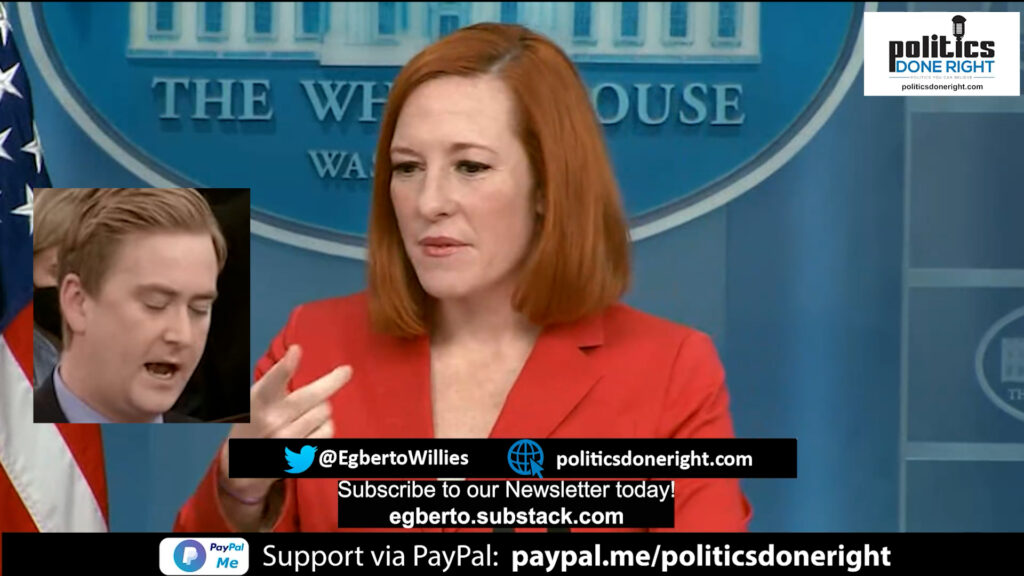 Jen Psaki schools cognitive-dissonant Doocy: Ask oil companies to justify their failure.