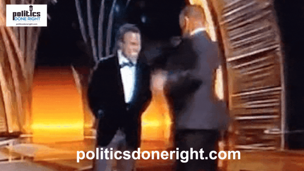 Will Smith slaps Chris Rock on stage at the Oscars for a Jada Pinkett joke 2