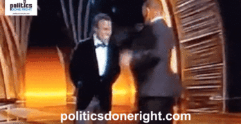 Will Smith slaps Chris Rock on stage at the Oscars for a Jada Pinkett joke 2