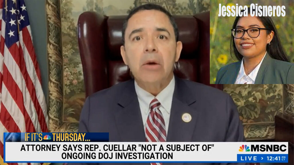 How Democratic NeoLiberal Corporate Sellout Henry Cuellar sounds, confronted. Win Jessica Cisneros.