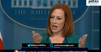Jen Psaki stops a reporter who made Alito's leaked brief, the story. It's control of women's bodies.