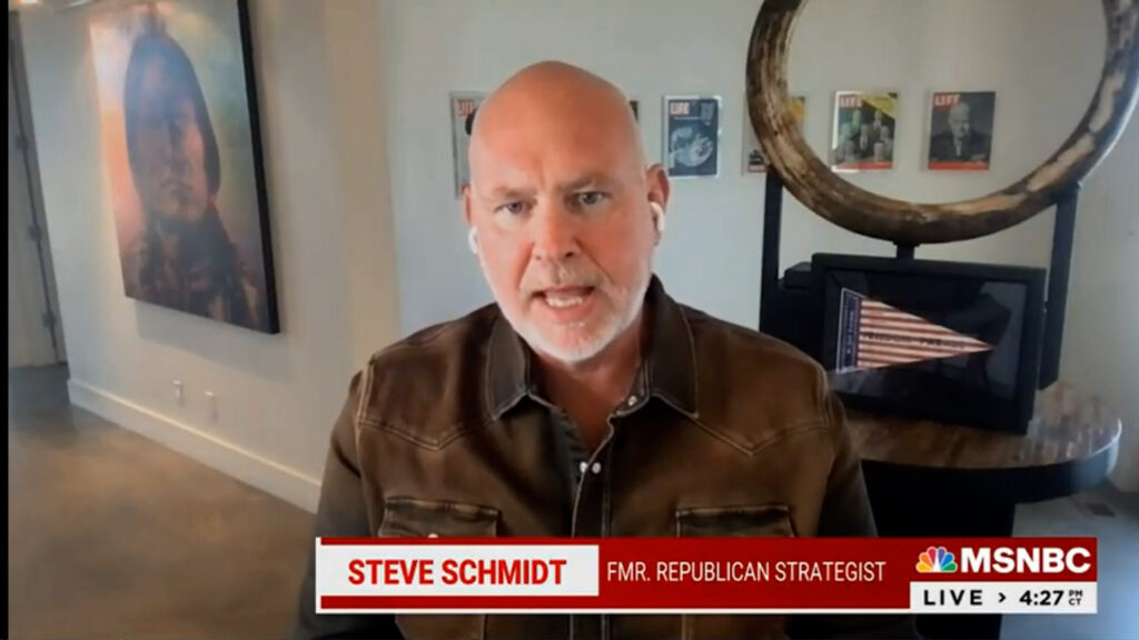 Steve Schmidt gives a profound analysis of our fascist path: And then the killings start.
