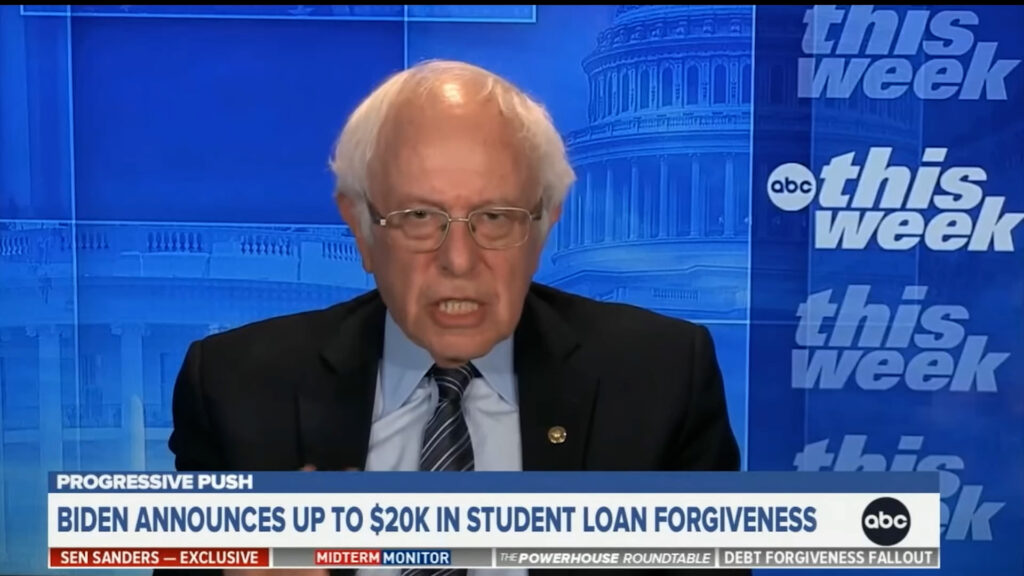 Sen. Bernie Sanders blasts Sen. Blunt on Student Loan forgiveness hypocrisy. TikTok answers!