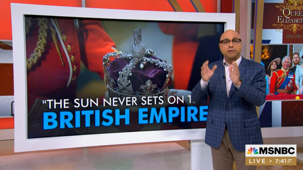 Ali Velshi schools those glorifying the queen & monarchy on the stench of un-atoned colonialism