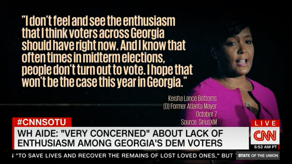 Panelists scold Democratic establishment as former Atlanta mayor signals voter enthusiasm alarm.