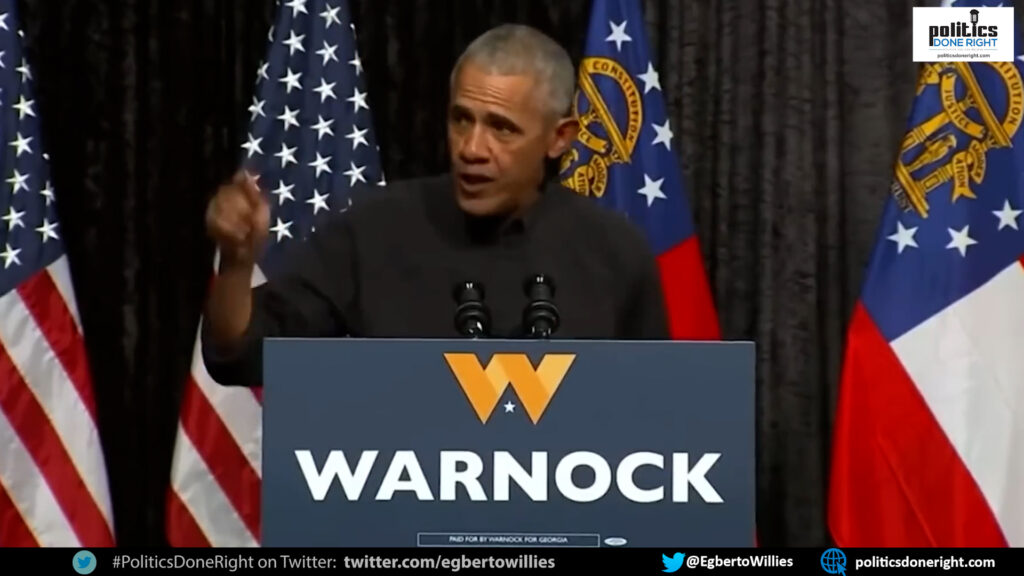 Watch Obama scorch, Herschel Walker- Georgia, elect Raphael Warnock. Tired is no excuse!