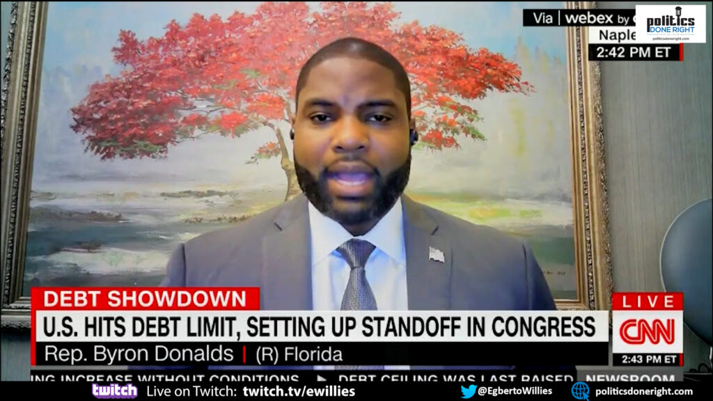 CNN’s Victor Blackwell Nails GOP's Byron Donalds for his George Santos & Debt Ceiling Hypocrisy.