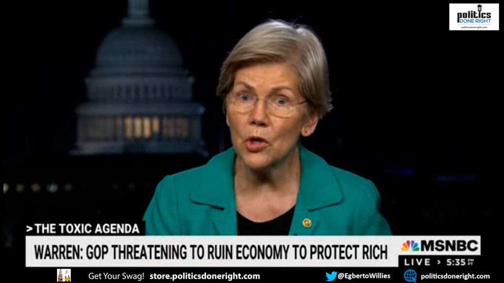 Elizabeth Warren calls out Republicans' attempt to cut Social Security/Medicare and hike taxes.