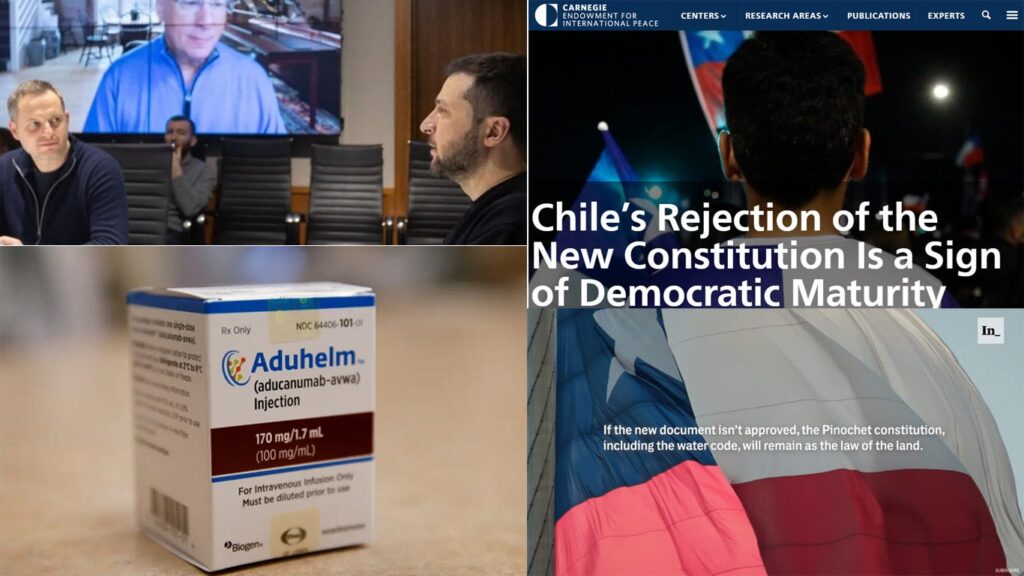 Alzheimer drug 'fraud,' Chile's new constitution defeat, & Ukraine corporate sellout. Media?