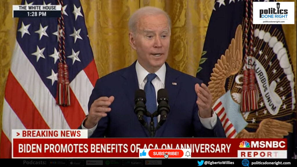 GREAT MOVE: Watch Biden smartly use Obamacare in his speech to expand the base in rural areas.