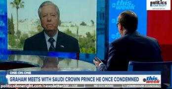 ABC Host calls out Sen. Lindsey Graham for sucking up to Saudi Arabia after vowing MBS punishment.