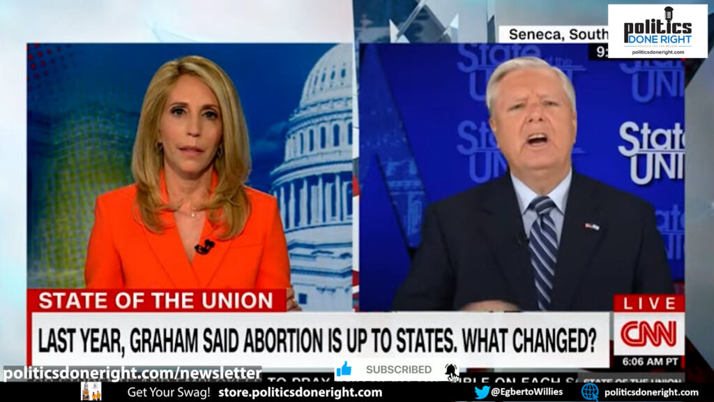 Lindsey Graham explodes at CNN's Dana Bash on women's reproductive rights coverage. She fights back.