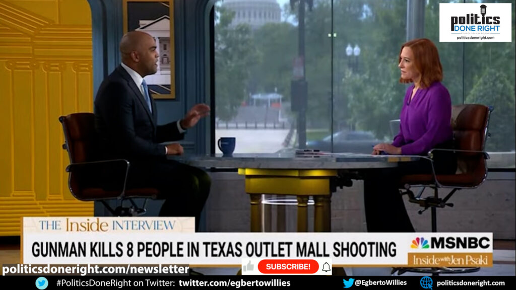 Jen Psaki nails Texas politicians as TX Rep Colin Allred provides the empowering gun narrative.