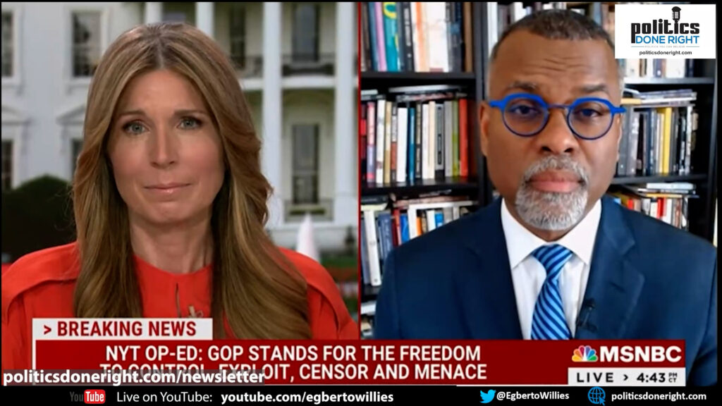 MSNBC Host & Fmr. Republican: GOP is done approximating anything resembling freedom, Glaude concurs.
