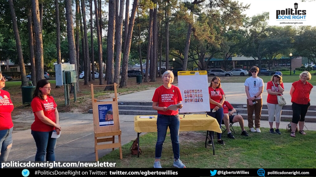 Moms Demand Action presented a moving Memorial for Uvalde in Kingwood, Texas.