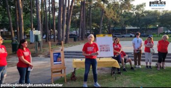 Moms Demand Action presented a moving Memorial for Uvalde in Kingwood, Texas.
