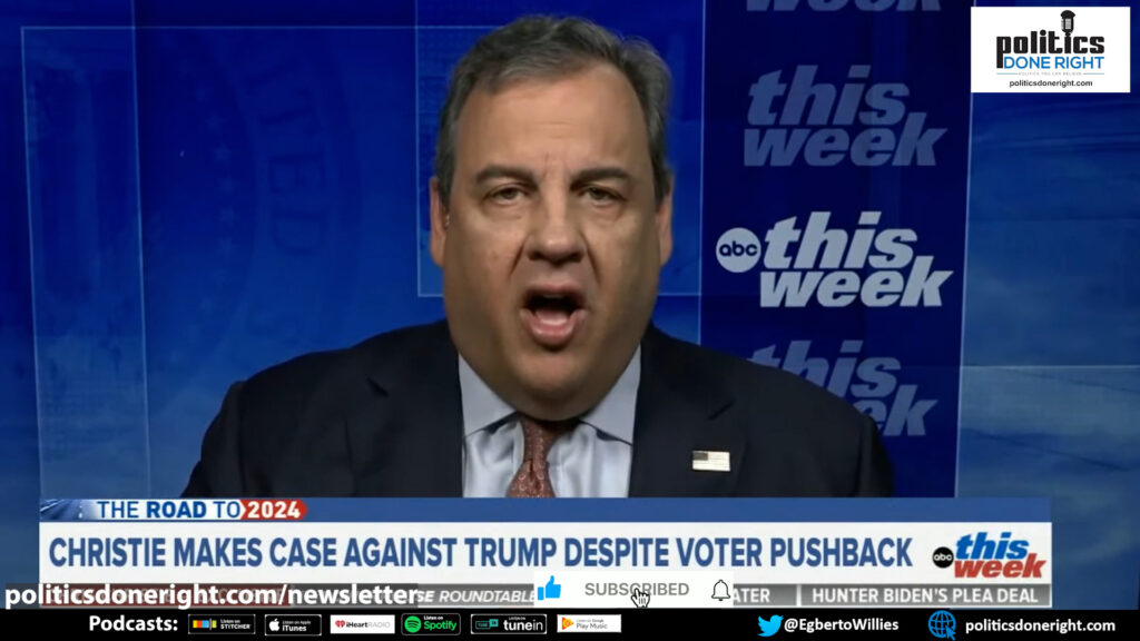 Christie doubles down: Trump saying he was indicted for us is ABSURD. He's a THREE-TIMES LOSER.