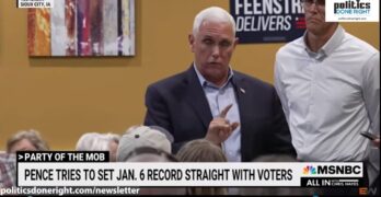 Mike Pence had a John McCain moment in Iowa What took him so long to challenge a Trump sycophant