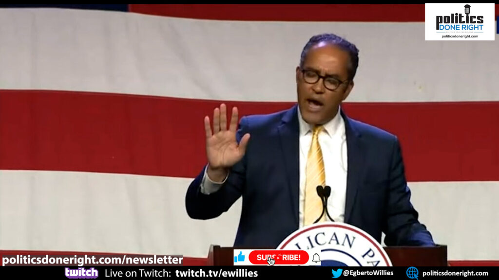 Will Hurd booed at Iowa GOP Lincoln dinner for truth-telling. Trump's running to stay out of prison.