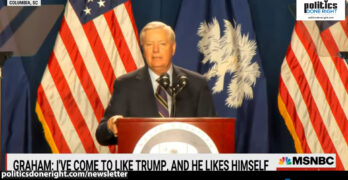 Lindsey Graham ridicules himself about losing to and liking Trump as he warns folks to stay loyal.
