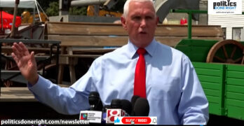 Mike Pence continues to slowly up the ante on Trump as he says he should never be president.