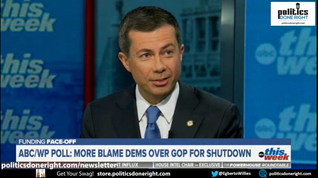 Pete Buttigieg itemizes effects of a Republican shutdown but failed to point out media failure.