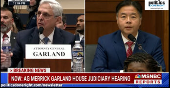 Rep Ted Lieu forced GOP's sham Garland judiciary hearing to highlight Trump as Jan 6 coup leader.