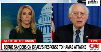 Jewish Senator Bernie Sanders admonishes Israel: STOP THE BOMBING! Two two-state solution's a must.