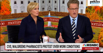 Does Morning Joe realize that this morning's rant is a precursor to Healthcare For All & unions?