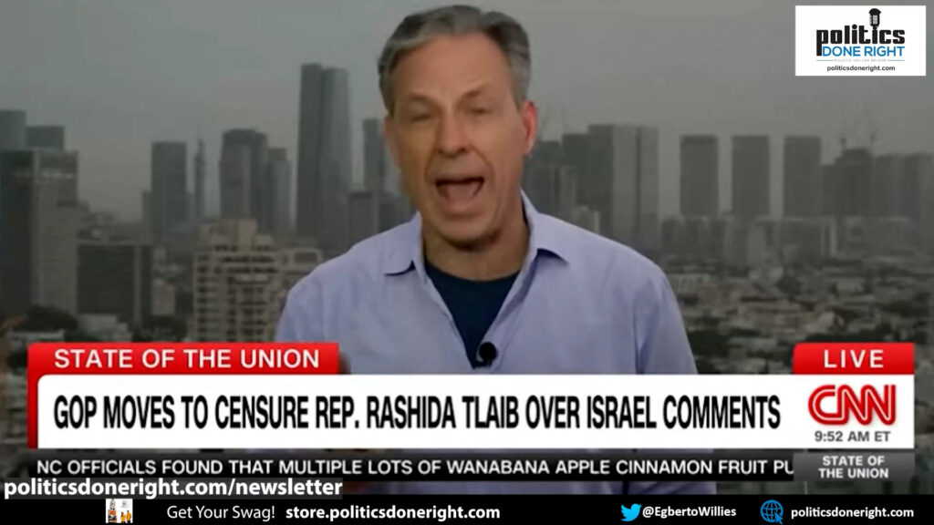 Tapper slams GOP & defends Rashida Tlaib against weaponized antisemitism: 'This sh$t is not a game'
