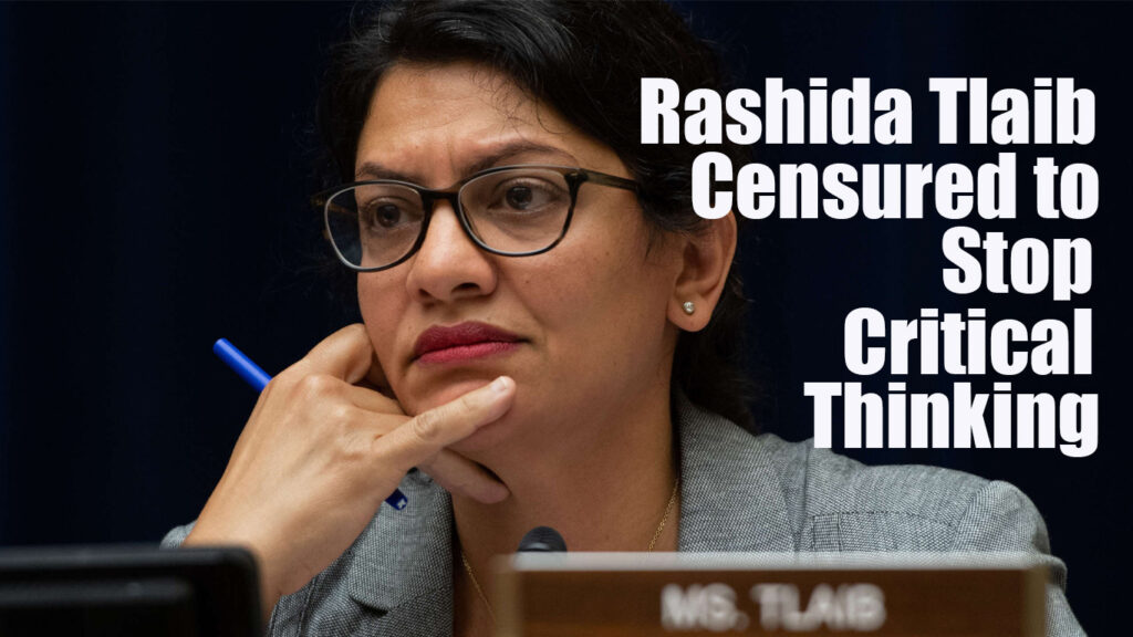 The censure of Rashida Tlaib is an attack on our freedom to think and express ourselves critically.