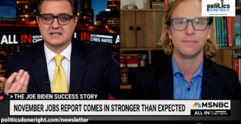 Chris Hayes ridicules the Fox News reaction to the good November jobs report with economic reality.