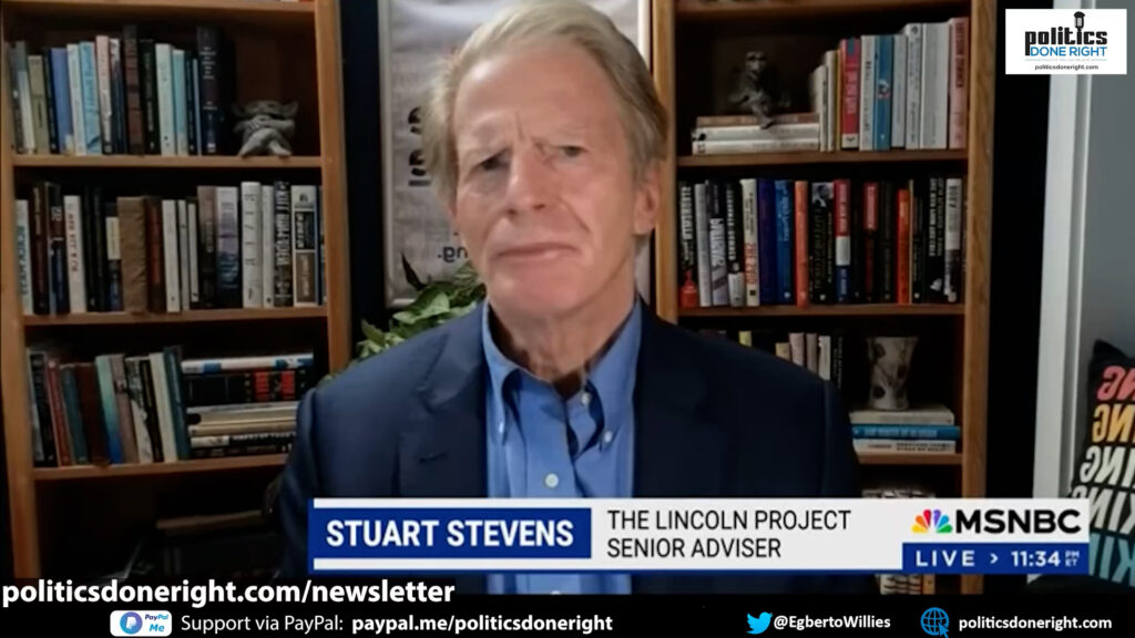 HOLD YOUR HORSES: Fmr GOP operative Stuart Stevens thinks Biden will win larger than the 2020 margin